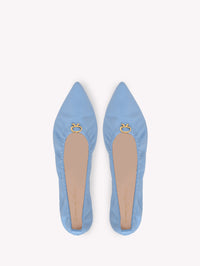 Ballerines Alina en cuir lisse - Azur