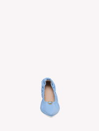 Ballerines Alina en cuir lisse - Azur
