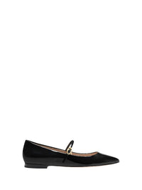 Ballerines Ribbon Jane 5 en cuir verni - Noir