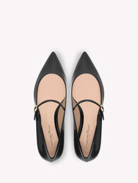 Ballerines Ribbon Jane 5 en cuir verni - Noir