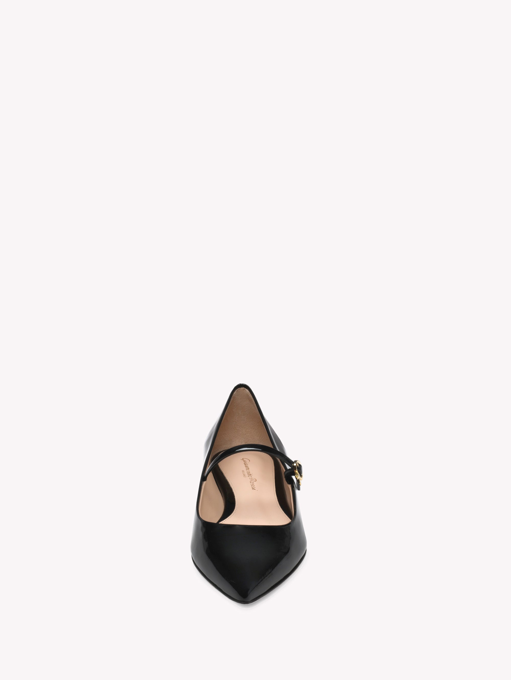 Ballerines Ribbon Jane 5 en cuir verni - Noir