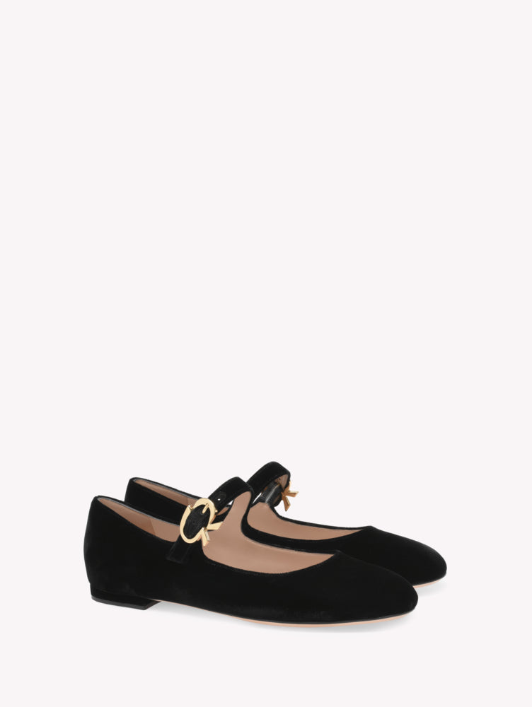 Ballerines Mary Ribbon - Noir