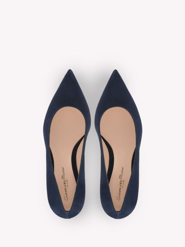 Escarpins Piper 45 en daim - Bleu