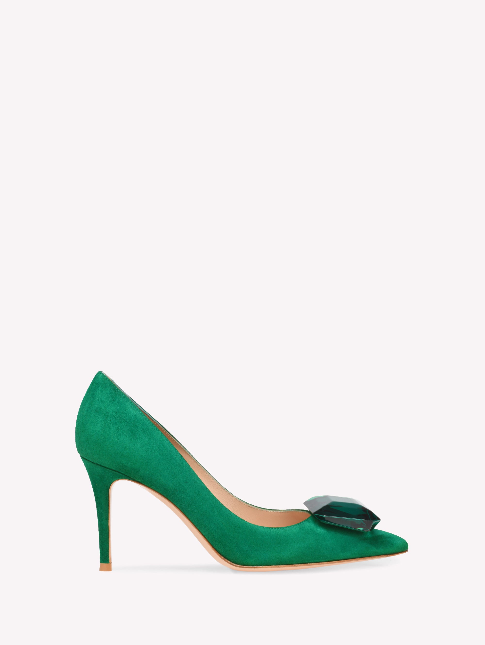 Escarpins Jaipur 85 en daim - Vert