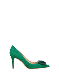 Escarpins Jaipur 85 en daim - Vert