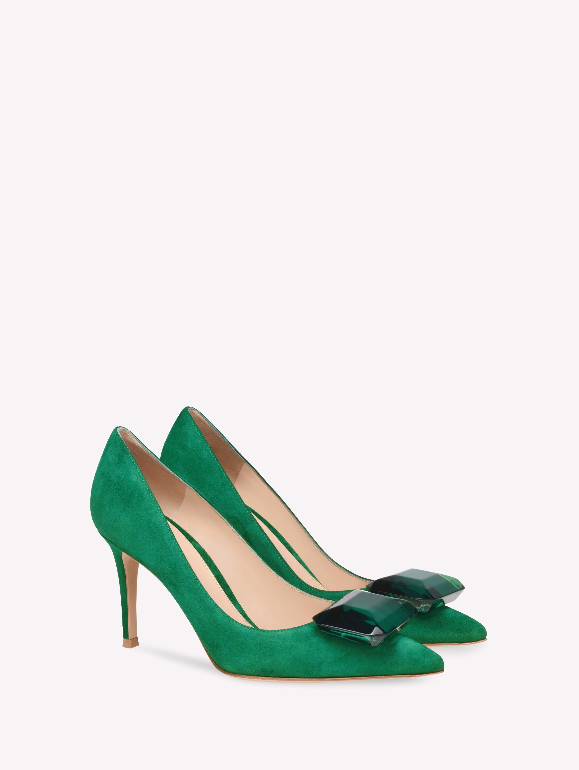 Escarpins Jaipur 85 en daim - Vert