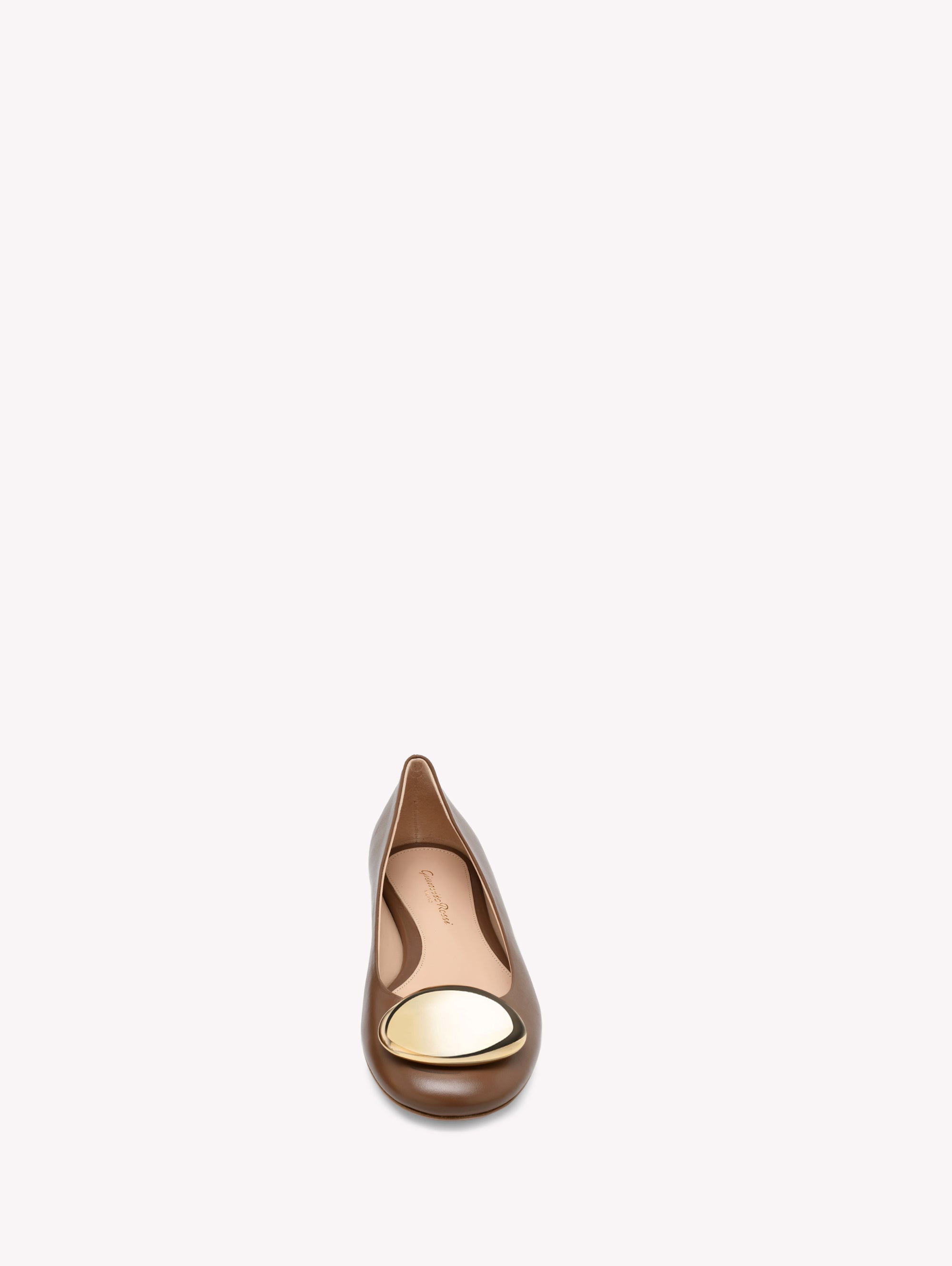 Ballerines Sphera en cuir lisse - Marron