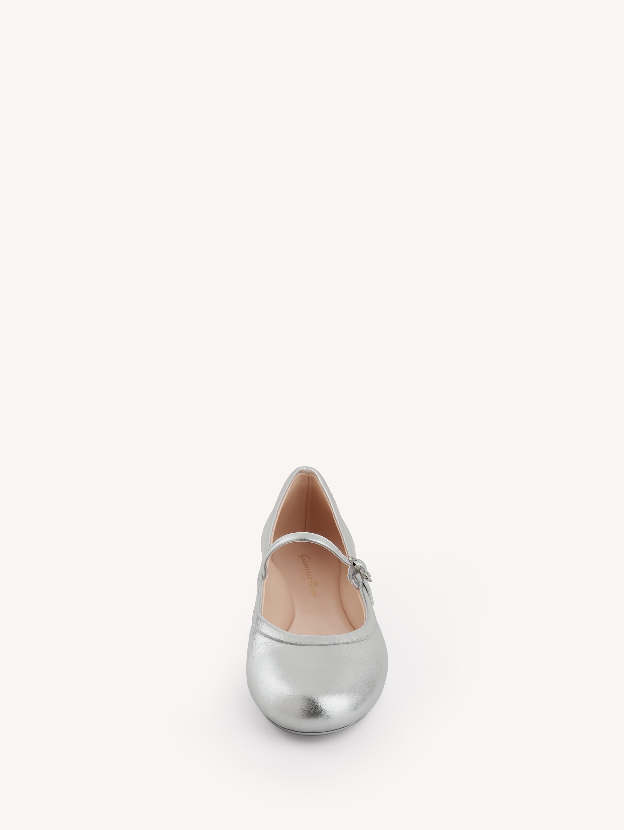 Ballerines Carla en cuir lisse - Argent