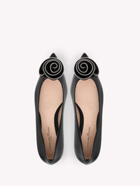 Ballerines Karina en cuir lisse - Noir