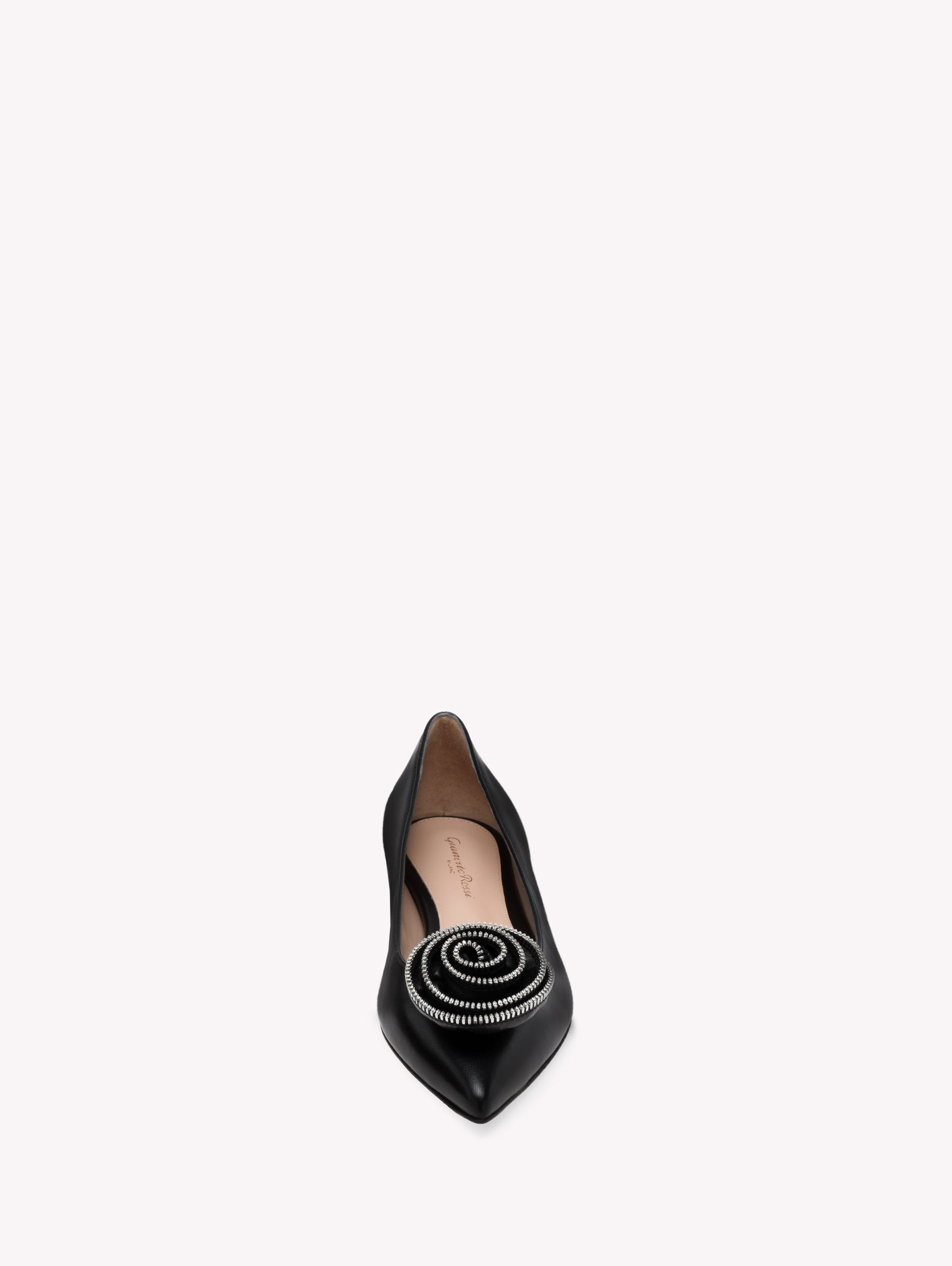 Ballerines Karina en cuir lisse - Noir