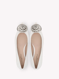 Ballerines Karina en cuir lisse - Blanc