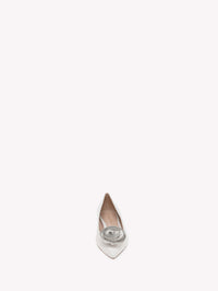 Karina ballerinas in smooth leather - White