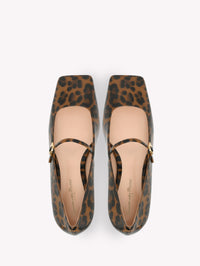 Ballerines Christina en cuir lisse - Marron