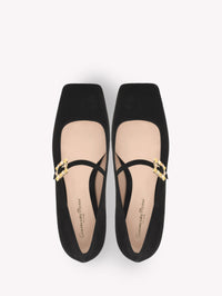 Mary Jane en daim - Noir