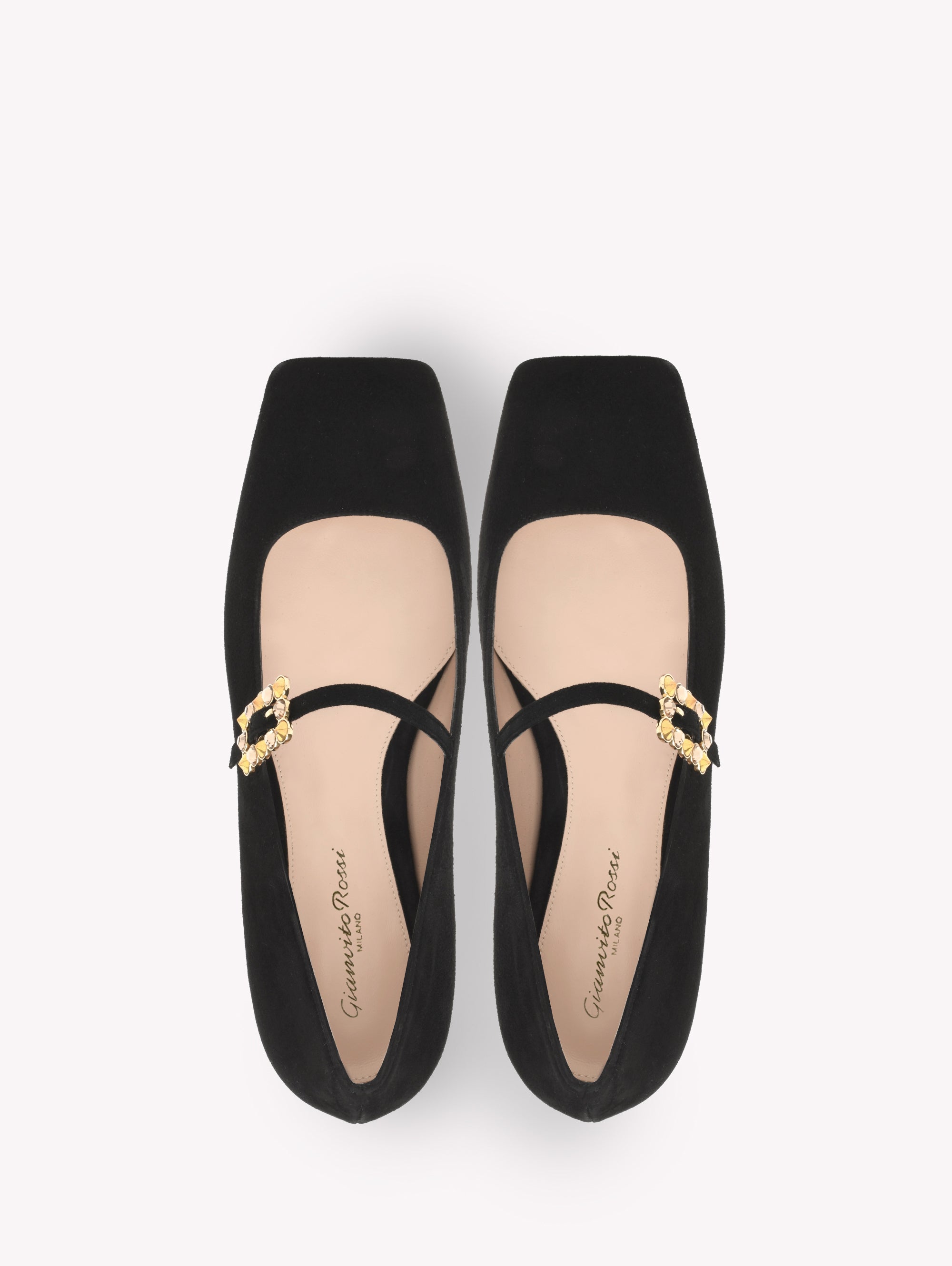Mary Jane en daim - Noir