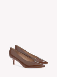 Escarpins Robbie 55 en cuir lisse - Marron