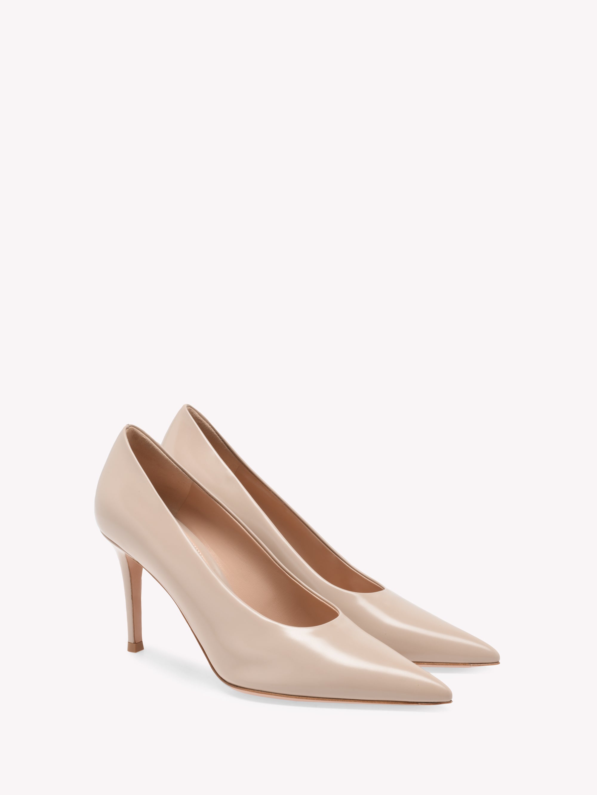 Escarpins Robbie 85 en cuir lisse - Neutre
