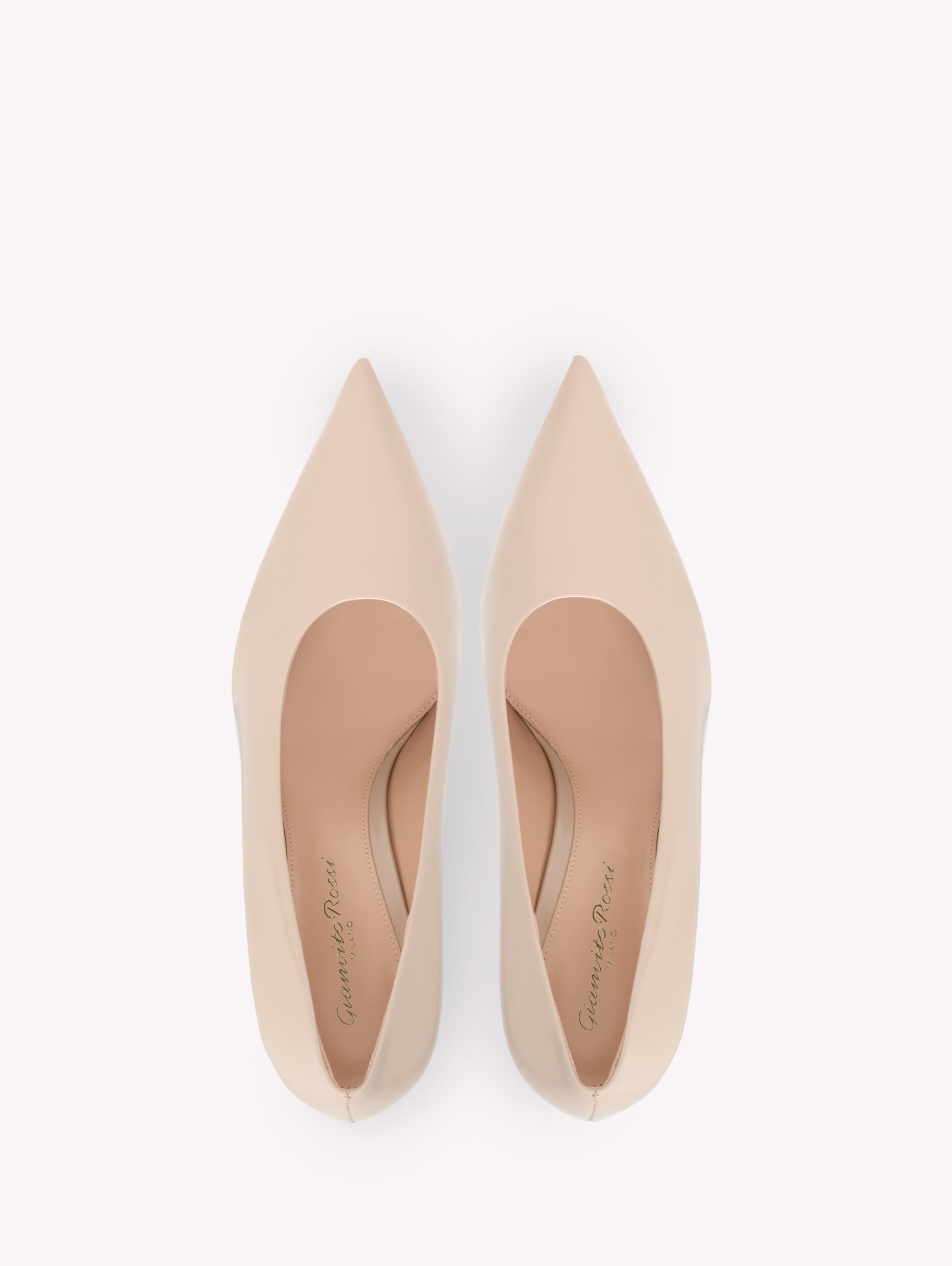 Escarpins Robbie 85 en cuir lisse - Neutre