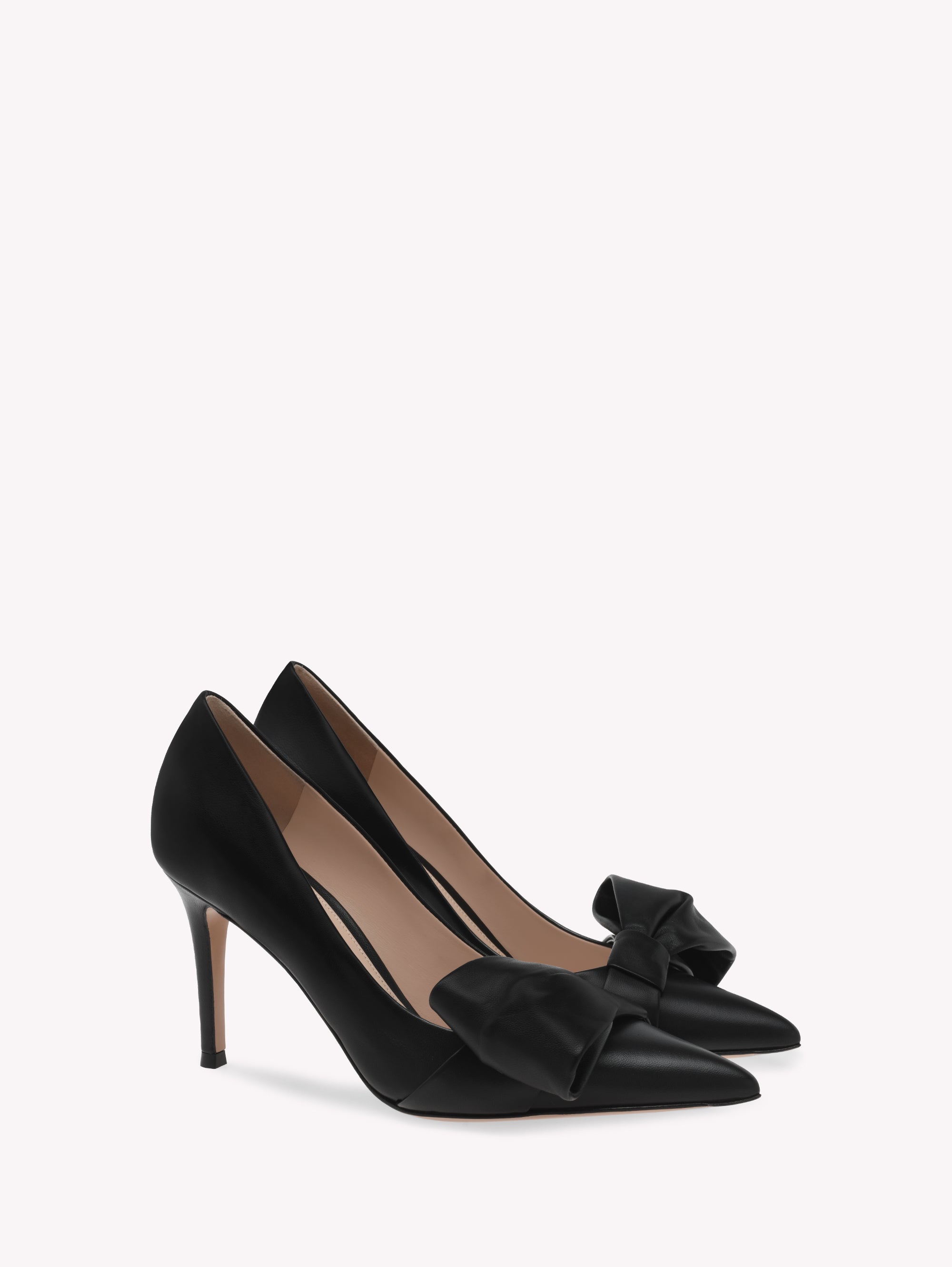 Escarpins Safira 85 en cuir lisse - Noir