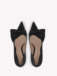 Escarpins Safira 85 en cuir lisse - Noir