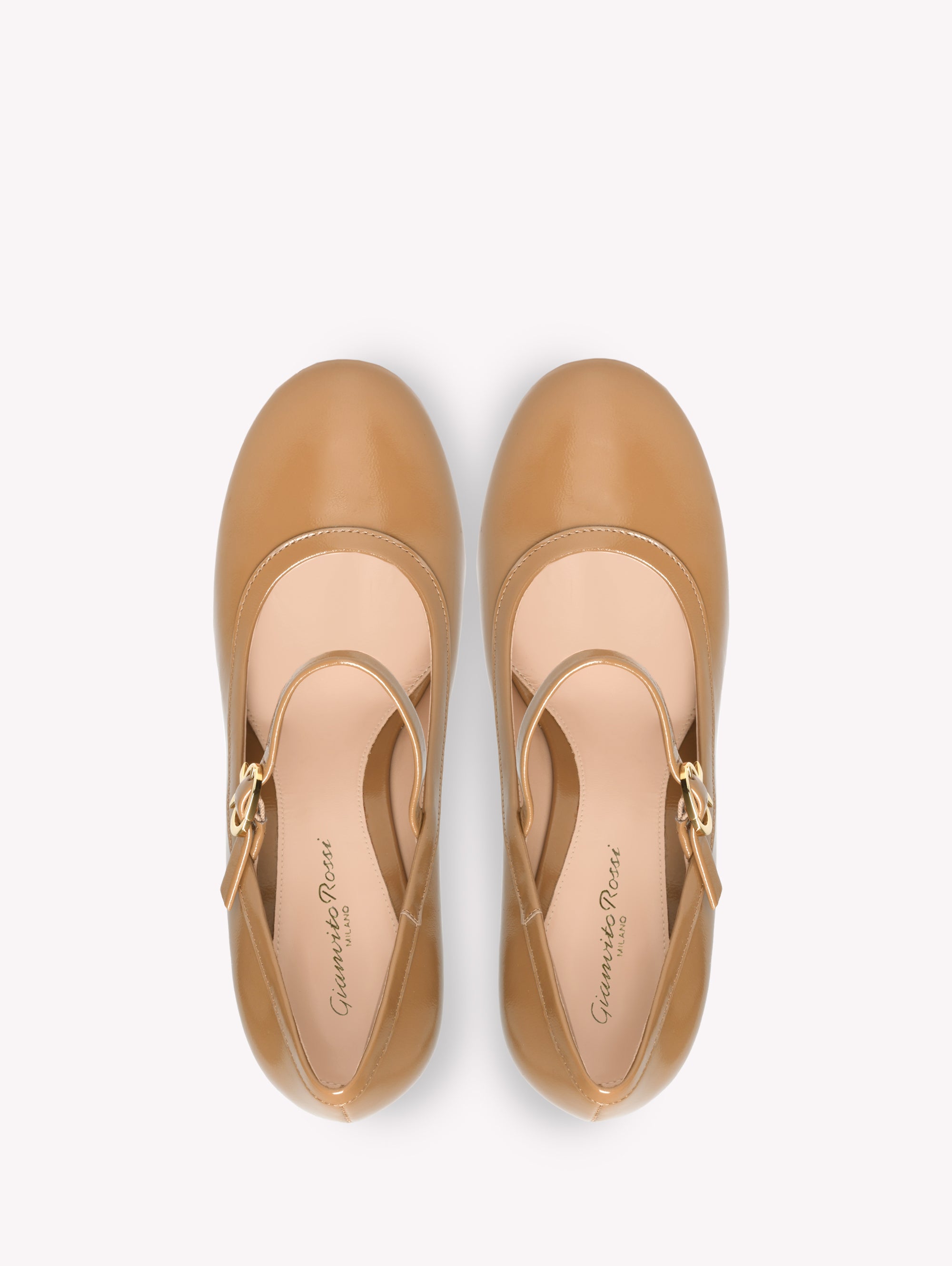 Escarpins Carla 85 en cuir lisse - Marron