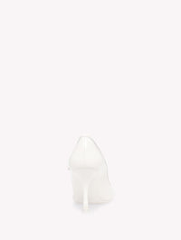 Escarpins Carla 85 en cuir lisse - Blanc