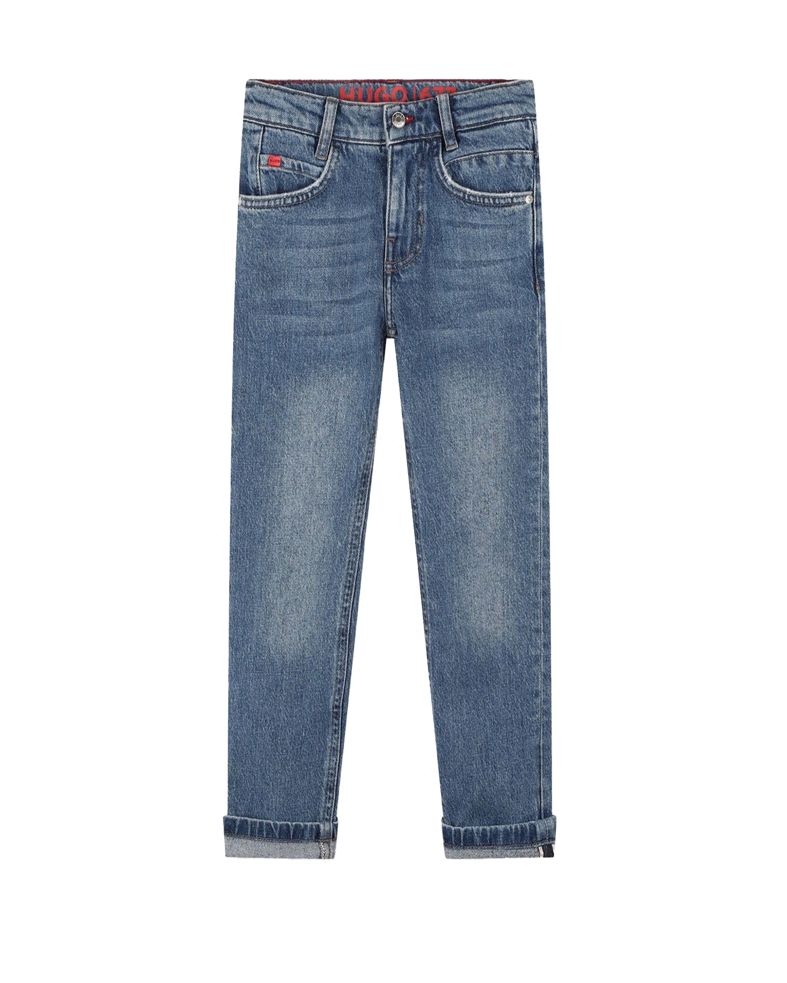 Pantalon 5 poches en denim - Double Stone