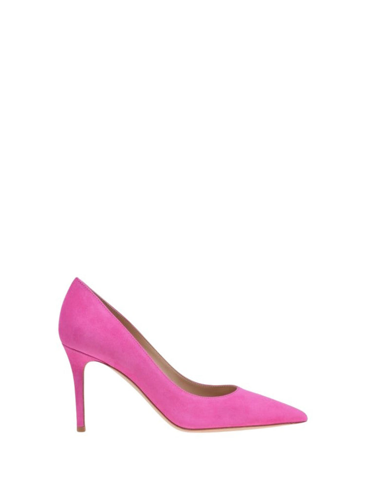 Escarpins Gianvito 85 en daim - Rose
