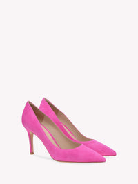 Escarpins Gianvito 85 en daim - Rose