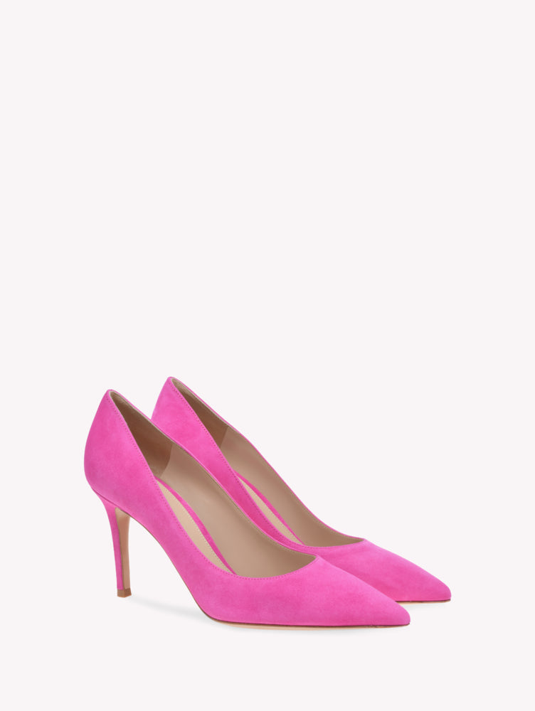 Escarpins Gianvito 85 en daim - Rose