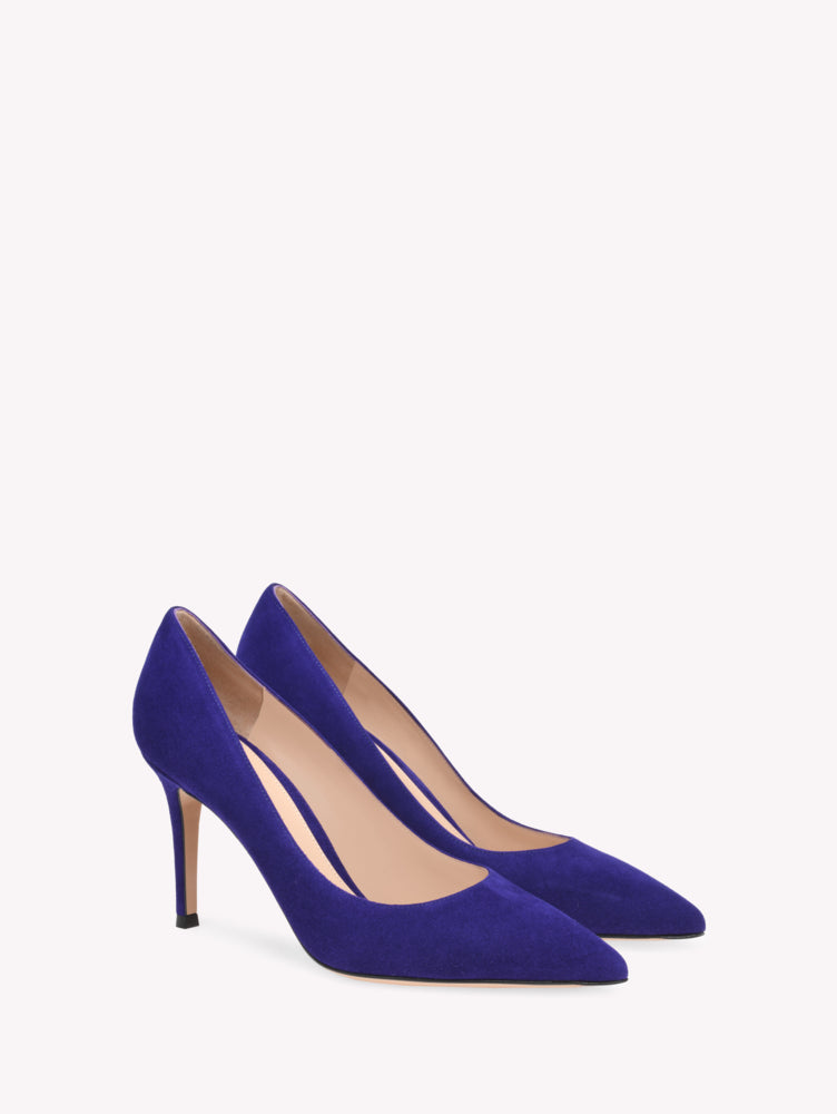 Escarpins Gianvito 85 en daim - Violet