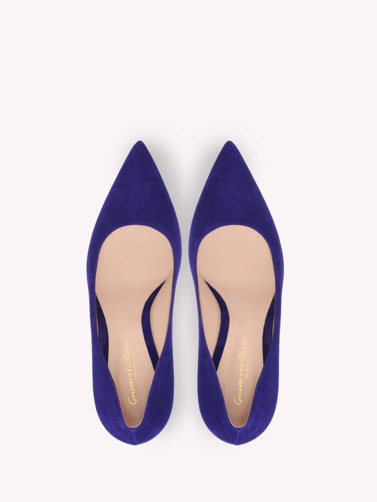 Escarpins Gianvito 85 en daim - Violet