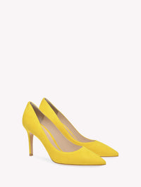 Escarpins Gianvito 85 en daim - Jaune