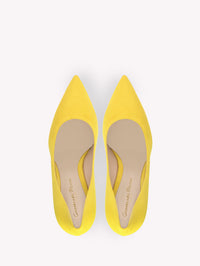 Escarpins Gianvito 85 en daim - Jaune