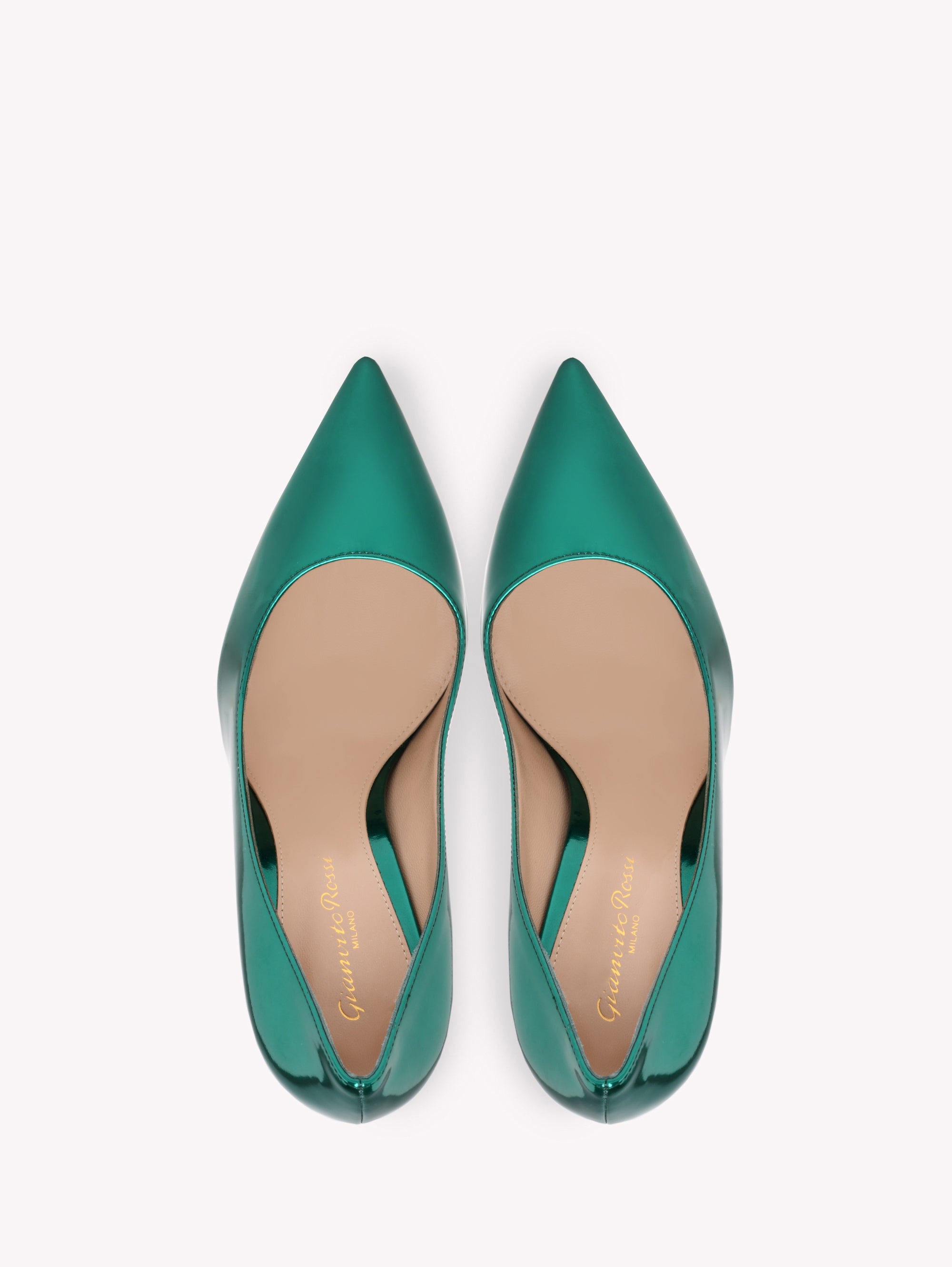 Gianvito 85 pumps in smooth leather - Green