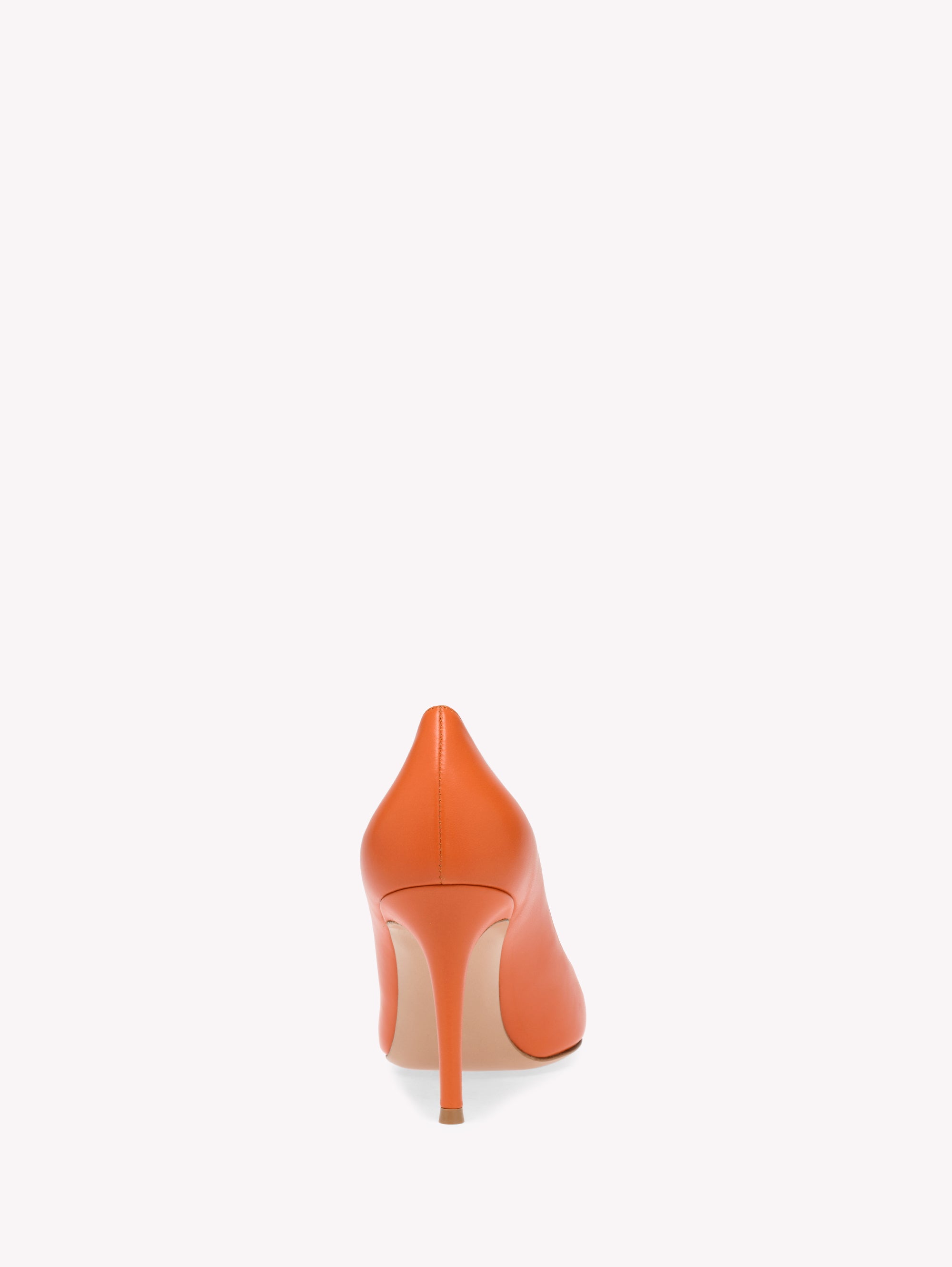 Escarpins Gianvito 85 en cuir lisse - Orange