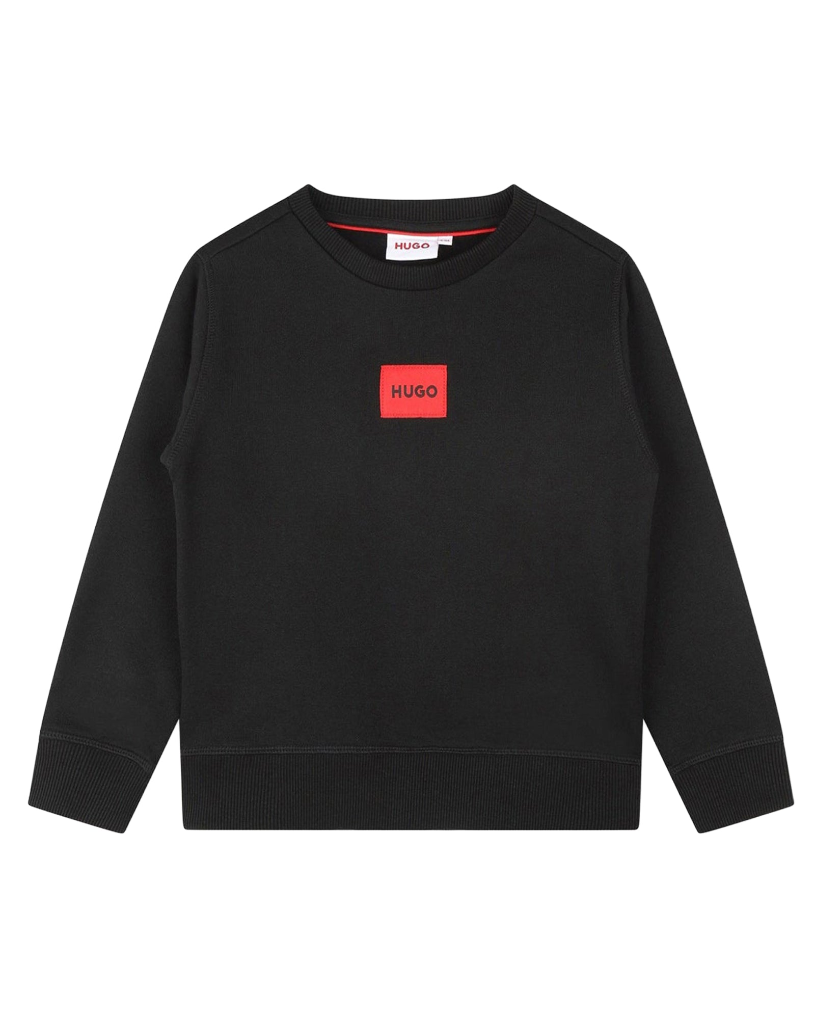 Round-neck fleece sweatshirt - Black