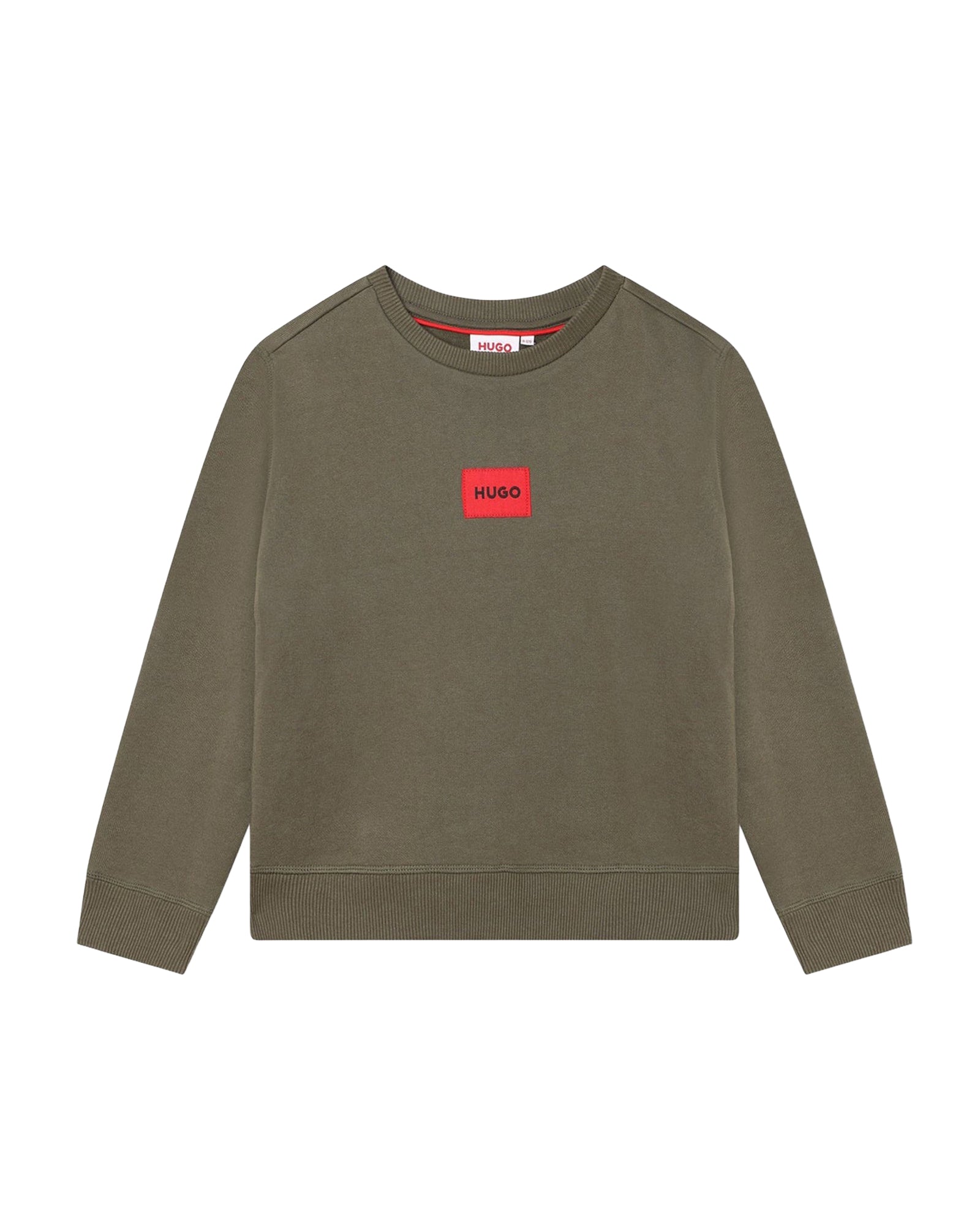 Sweatshirt col rond en molleton - Vert Army