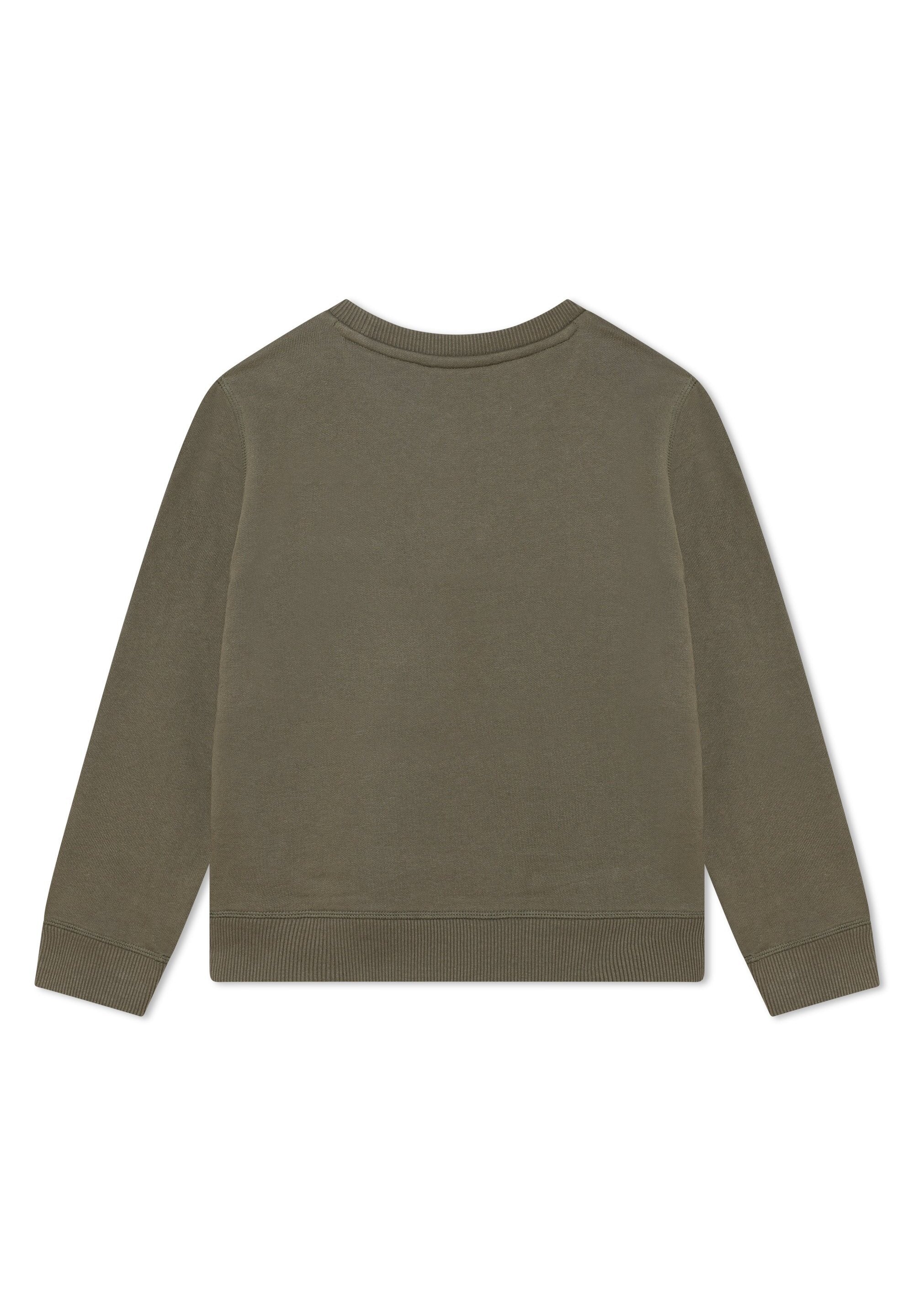 Sweatshirt col rond en molleton - Vert Army