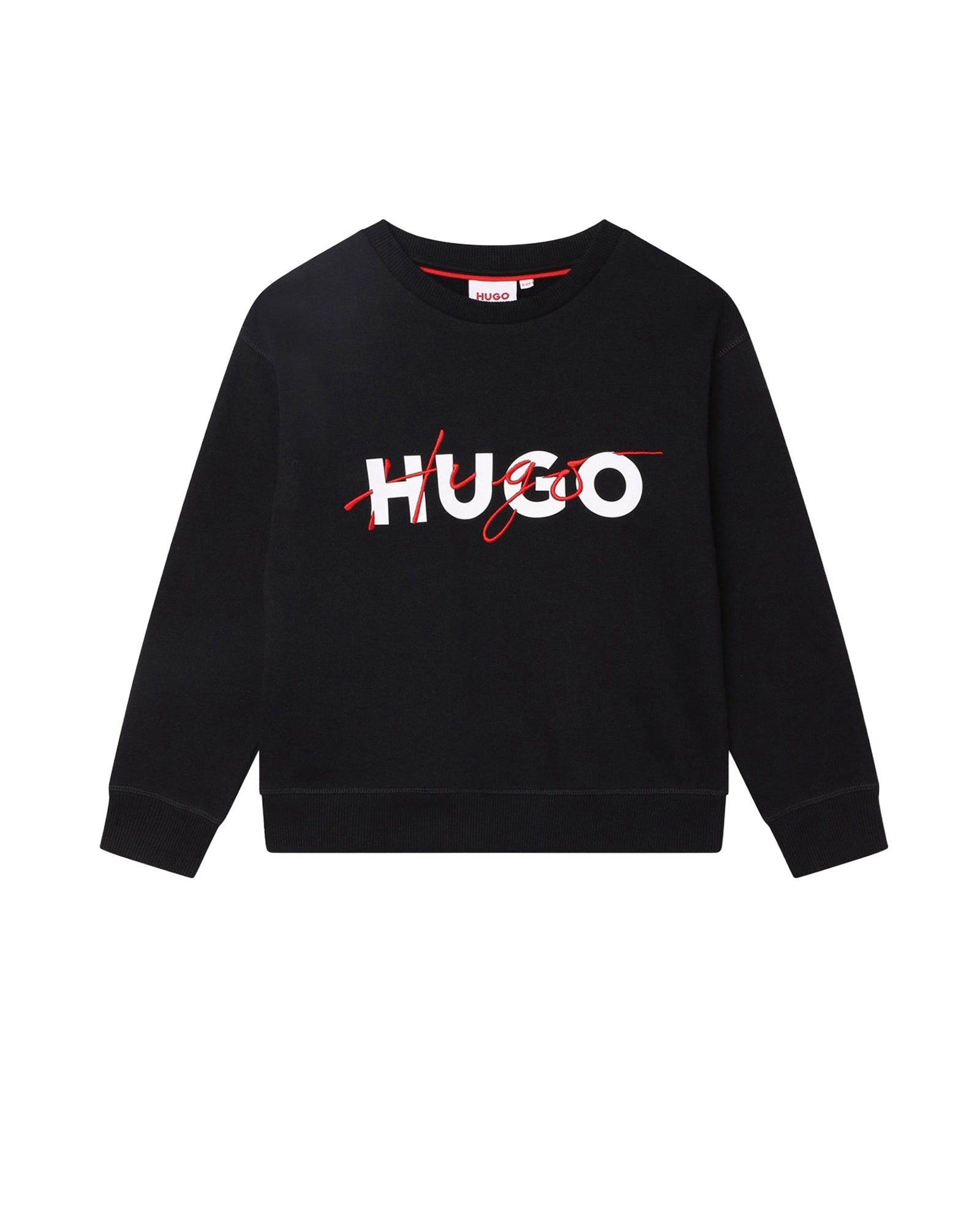 Round-neck fleece sweatshirt - Black