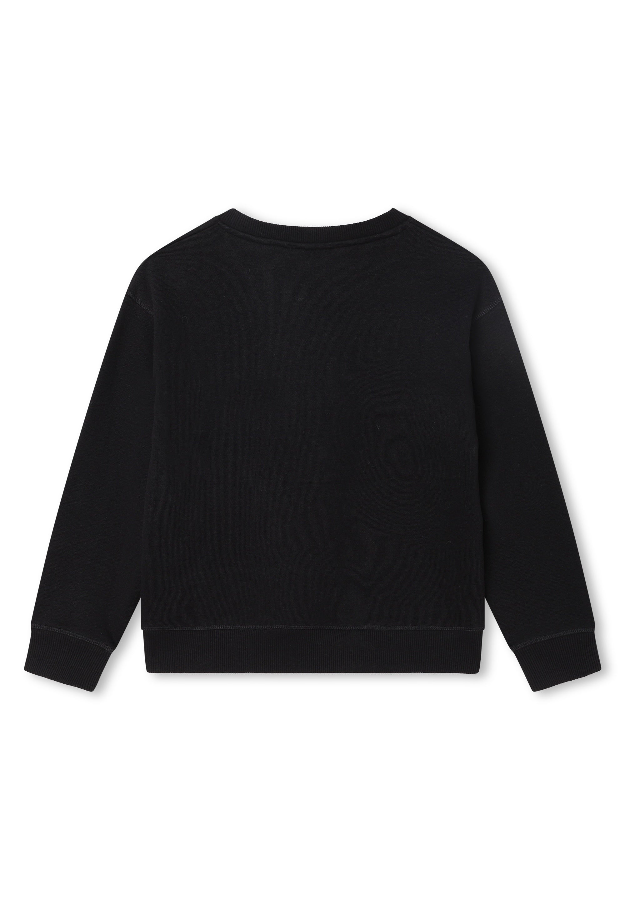 Round-neck fleece sweatshirt - Black