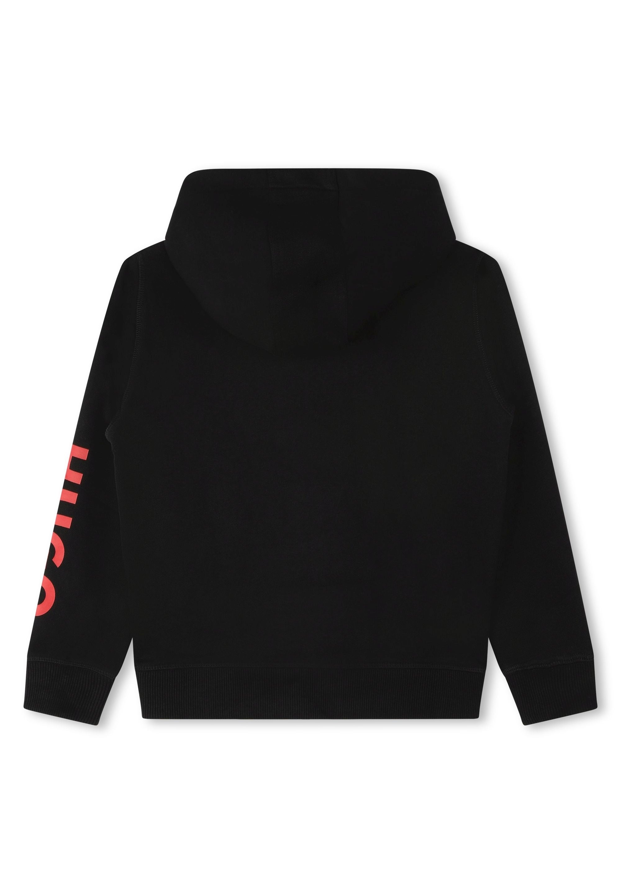 Cardigan de survêtement à capuche en coton - Black