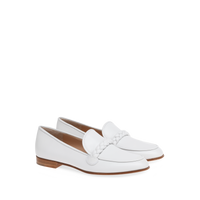 Mocassins Belem en cuir lisse - Blanc