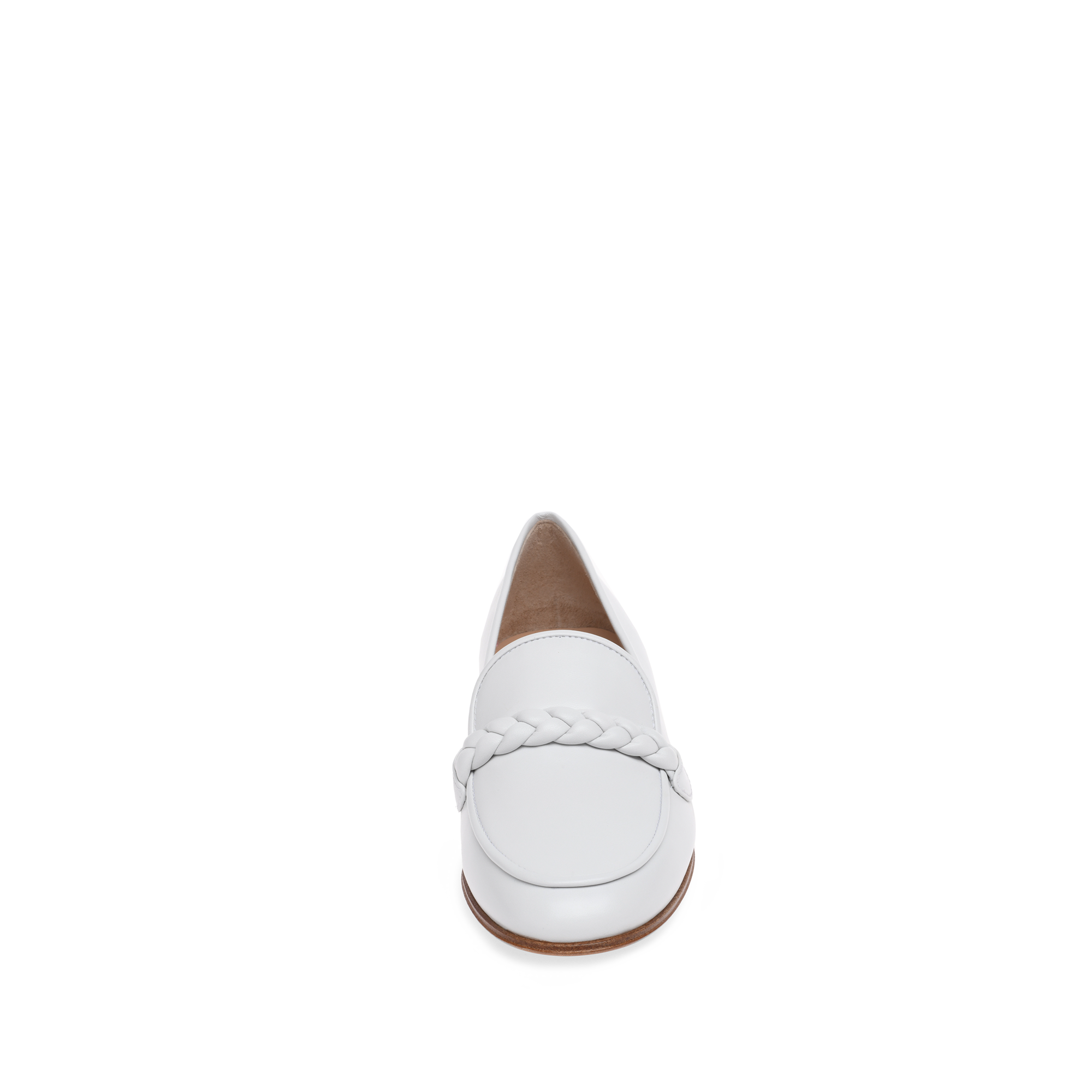 Mocassins Belem en cuir lisse - Blanc