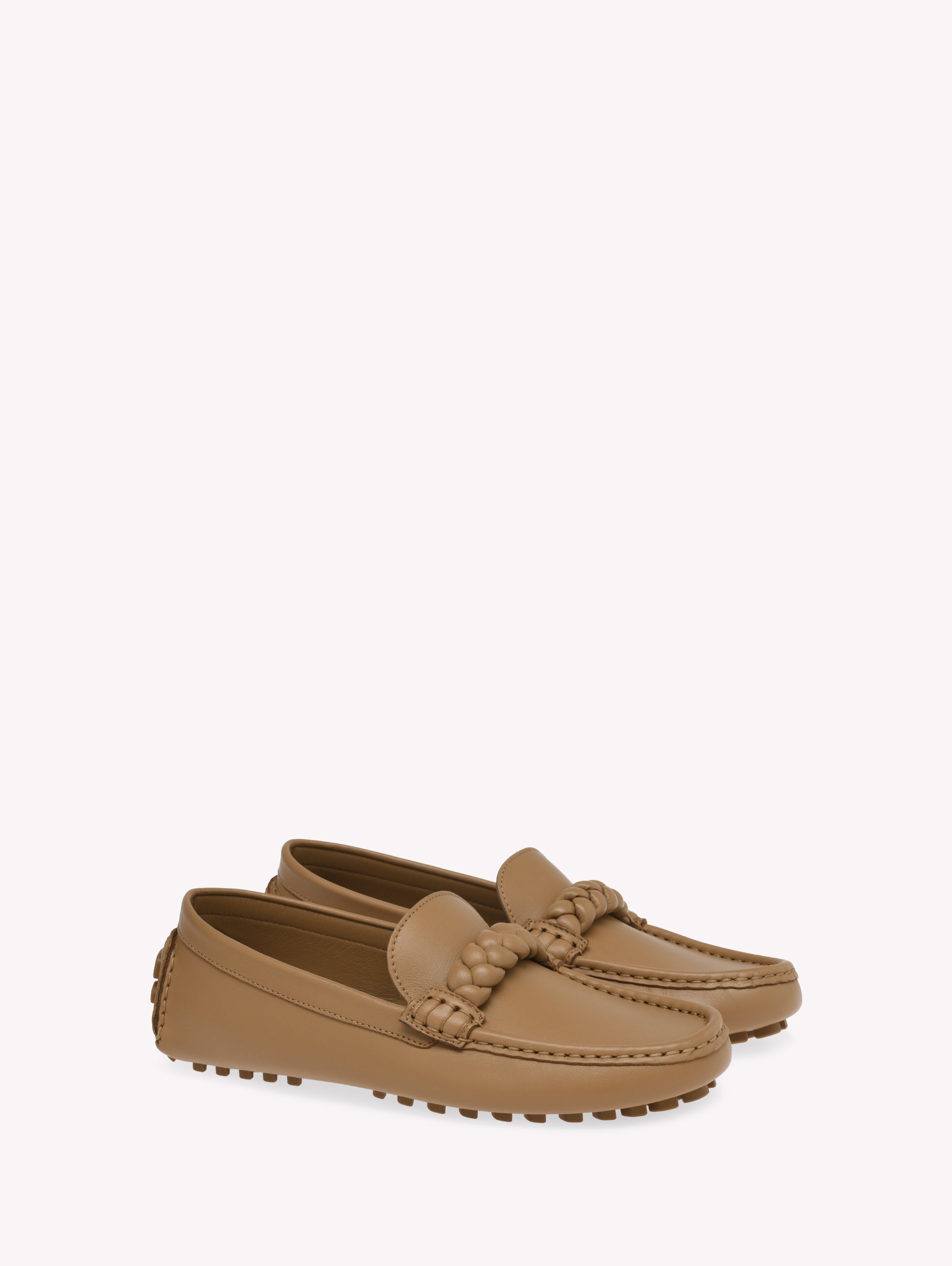 Mocassins Monza en cuir lisse - Blanc