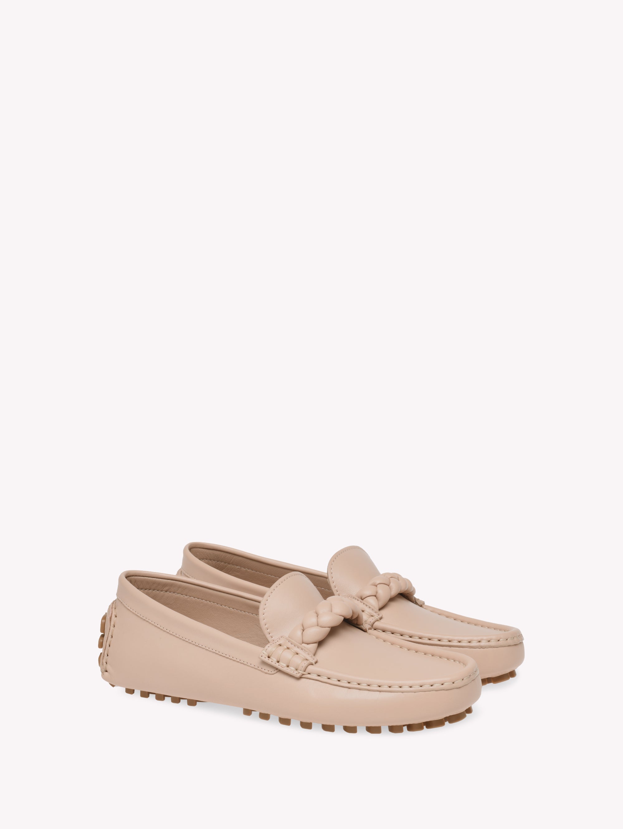 Mocassins Monza en cuir lisse - Rose