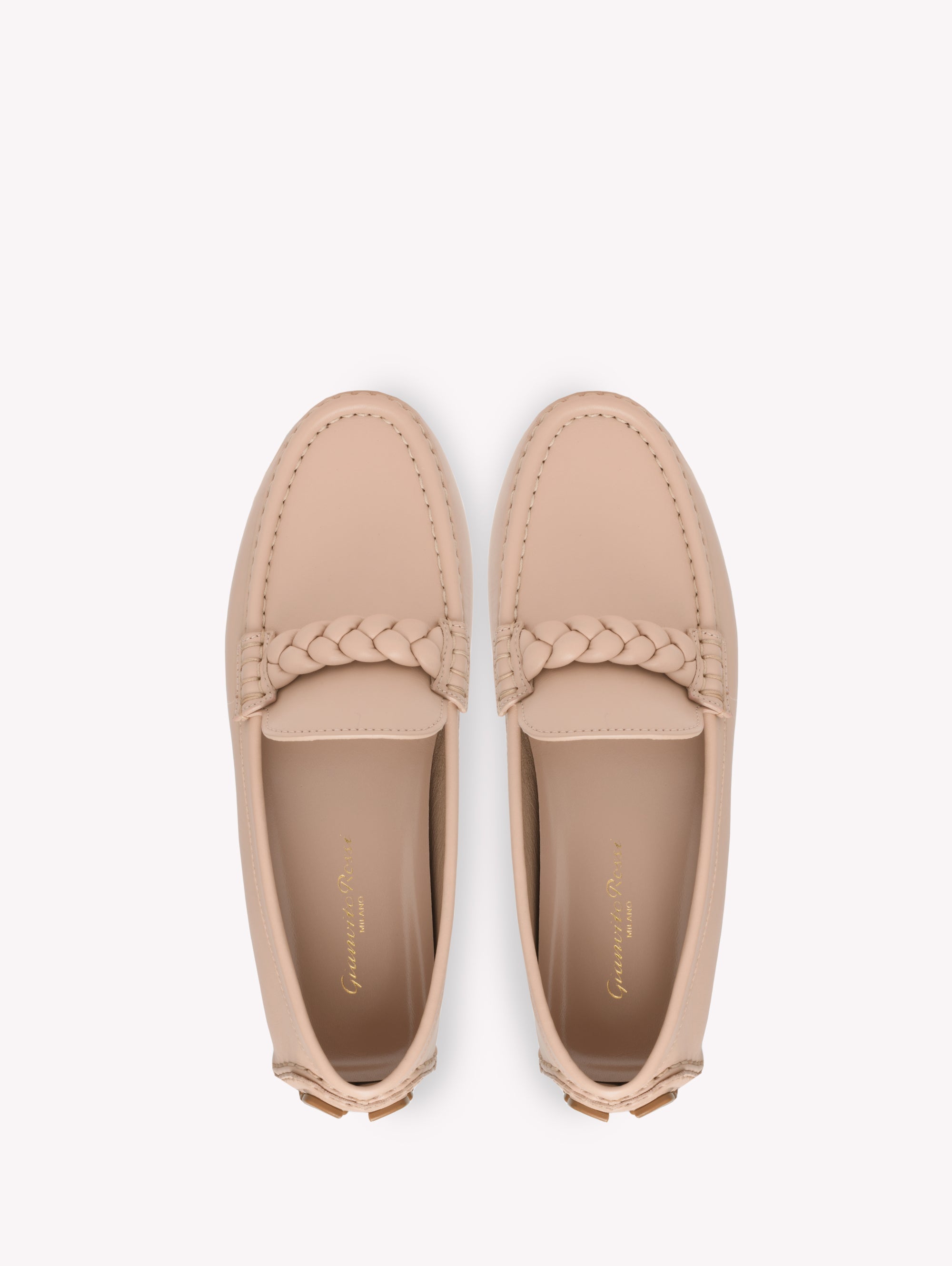Mocassins Monza en cuir lisse - Rose
