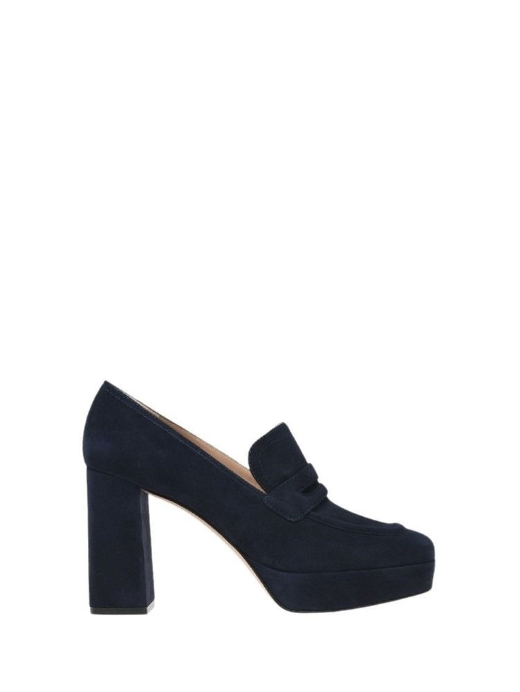 Mocassins Rouen 100 en daim - Bleu