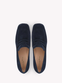Mocassins Rouen 100 en daim - Bleu