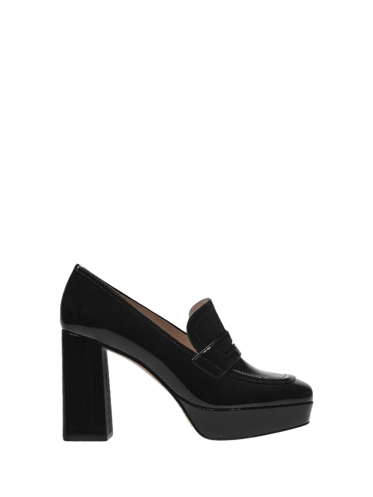 Mocassins Rouen 100 en cuir lisse - Noir